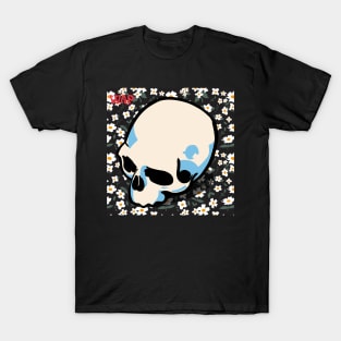 Skull design with fblooming lower T-Shirt